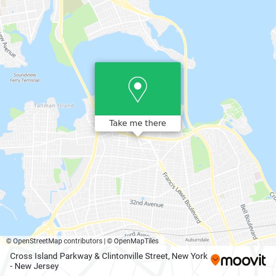 Mapa de Cross Island Parkway & Clintonville Street