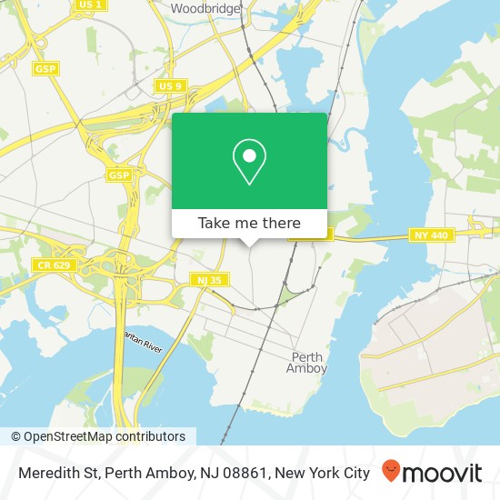 Meredith St, Perth Amboy, NJ 08861 map