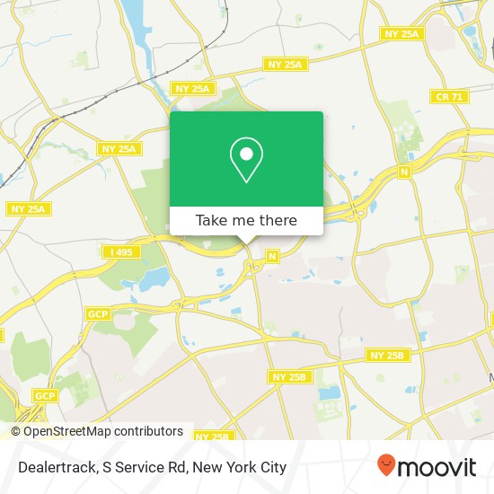 Dealertrack, S Service Rd map