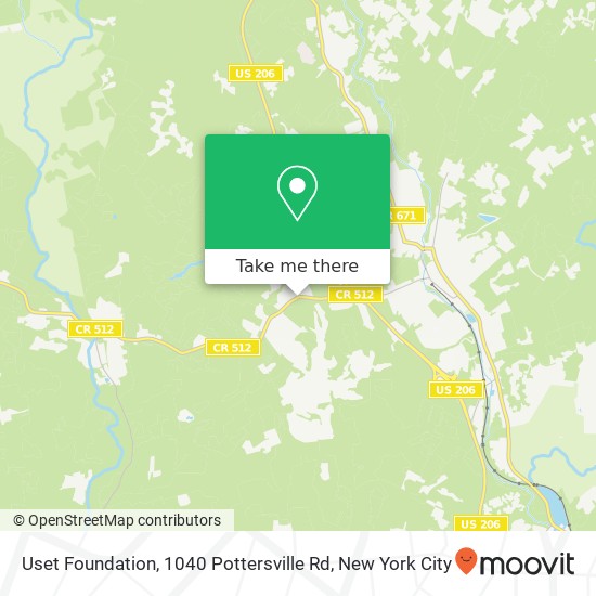 Mapa de Uset Foundation, 1040 Pottersville Rd