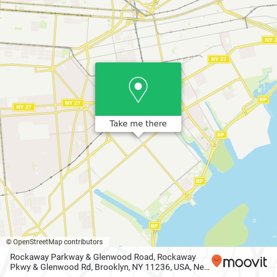 Mapa de Rockaway Parkway & Glenwood Road, Rockaway Pkwy & Glenwood Rd, Brooklyn, NY 11236, USA