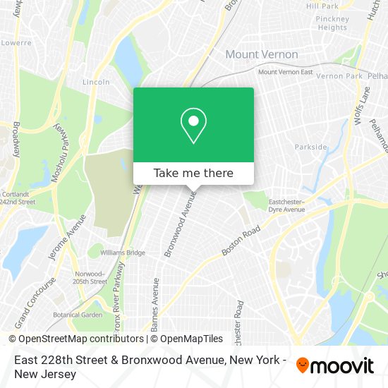 Mapa de East 228th Street & Bronxwood Avenue