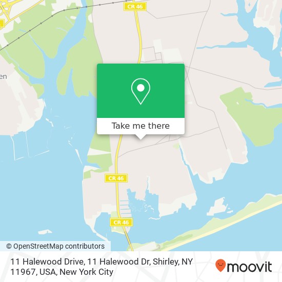 11 Halewood Drive, 11 Halewood Dr, Shirley, NY 11967, USA map