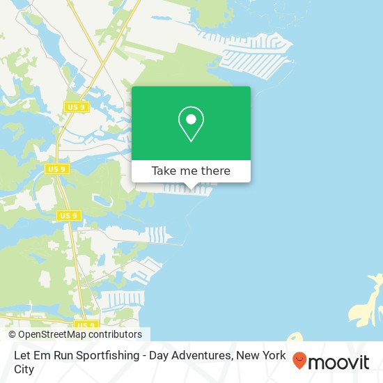 Let Em Run Sportfishing - Day Adventures map