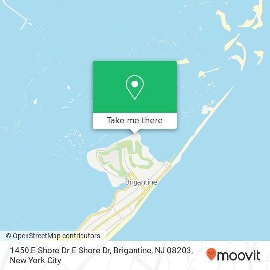 Mapa de 1450,E Shore Dr E Shore Dr, Brigantine, NJ 08203