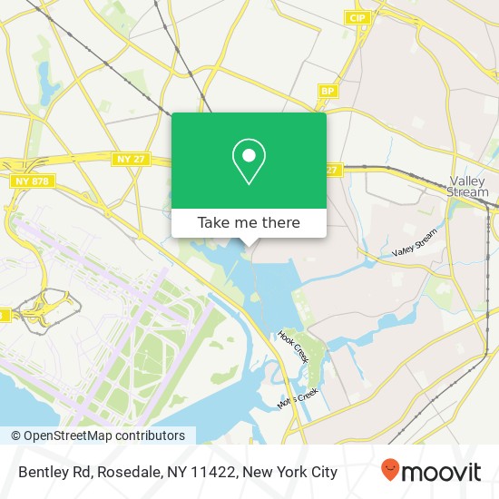 Mapa de Bentley Rd, Rosedale, NY 11422