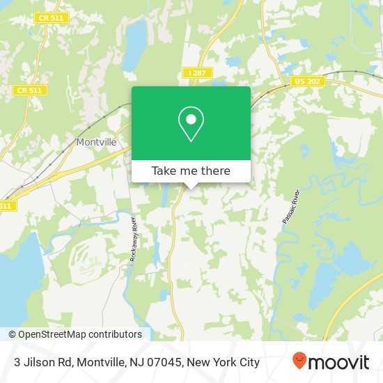 Mapa de 3 Jilson Rd, Montville, NJ 07045