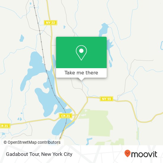 Gadabout Tour map