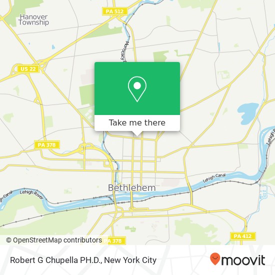 Robert G Chupella PH.D., 35 E Elizabeth Ave map