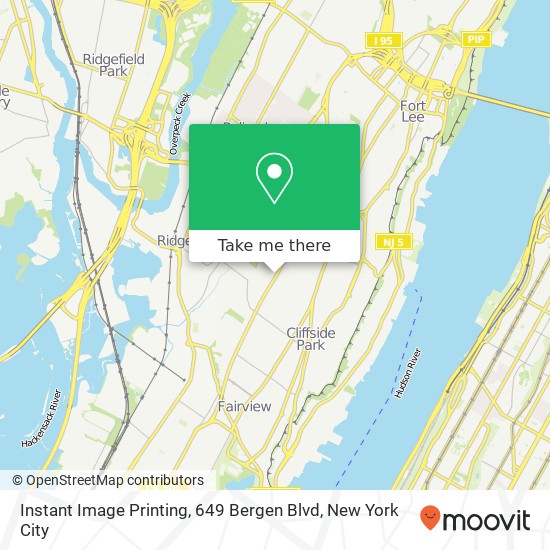 Instant Image Printing, 649 Bergen Blvd map