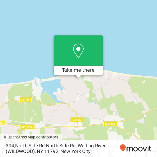 304,North Side Rd North Side Rd, Wading River (WILDWOOD), NY 11792 map