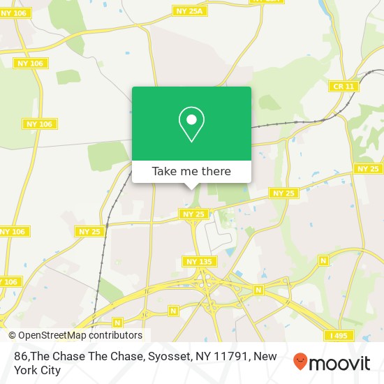 86,The Chase The Chase, Syosset, NY 11791 map