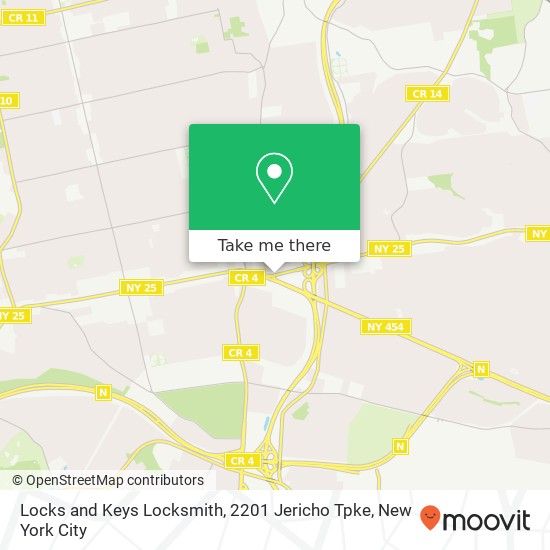 Mapa de Locks and Keys Locksmith, 2201 Jericho Tpke