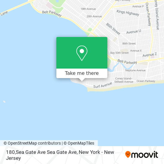 Mapa de 180,Sea Gate Ave Sea Gate Ave