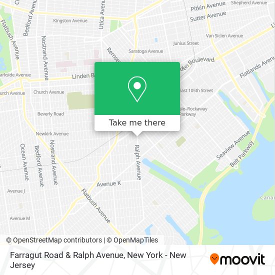 Farragut Road & Ralph Avenue map