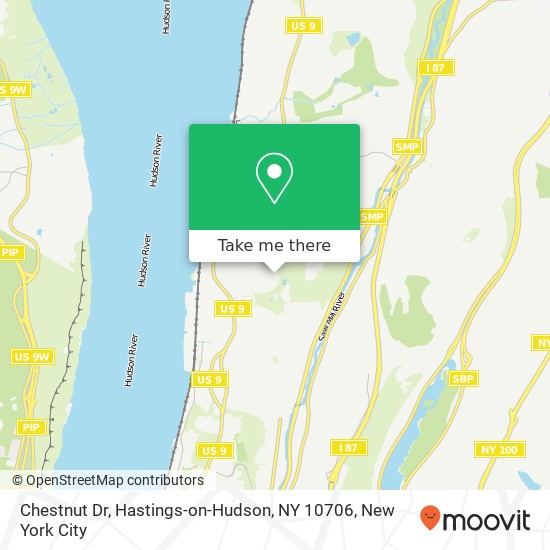 Chestnut Dr, Hastings-on-Hudson, NY 10706 map