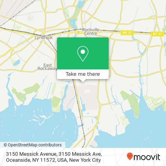 Mapa de 3150 Messick Avenue, 3150 Messick Ave, Oceanside, NY 11572, USA