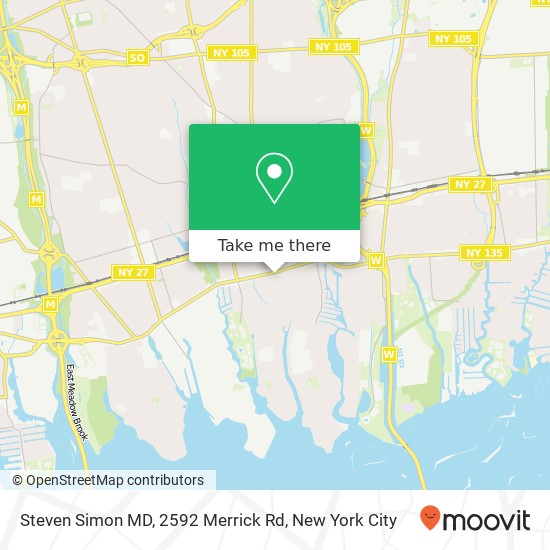 Steven Simon MD, 2592 Merrick Rd map