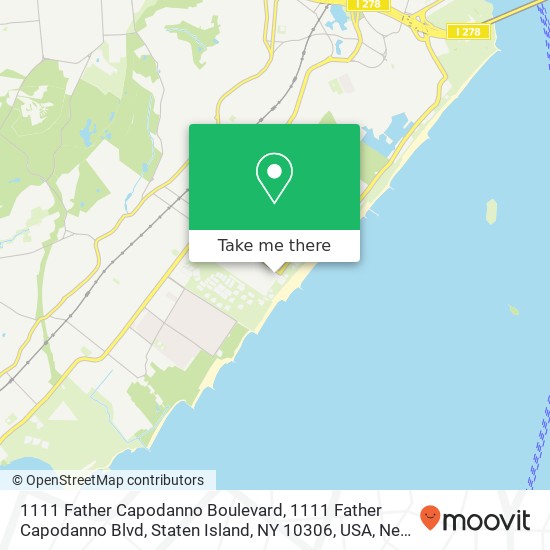 Mapa de 1111 Father Capodanno Boulevard, 1111 Father Capodanno Blvd, Staten Island, NY 10306, USA