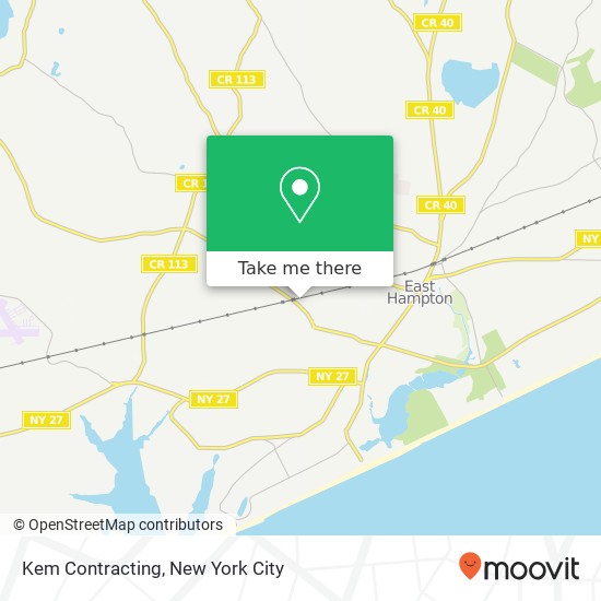 Kem Contracting map