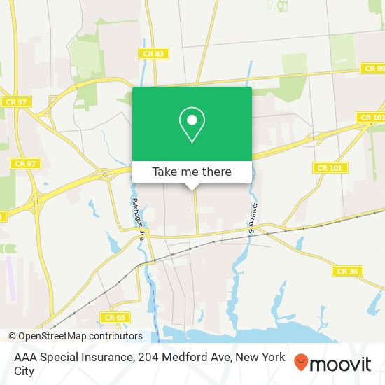 AAA Special Insurance, 204 Medford Ave map