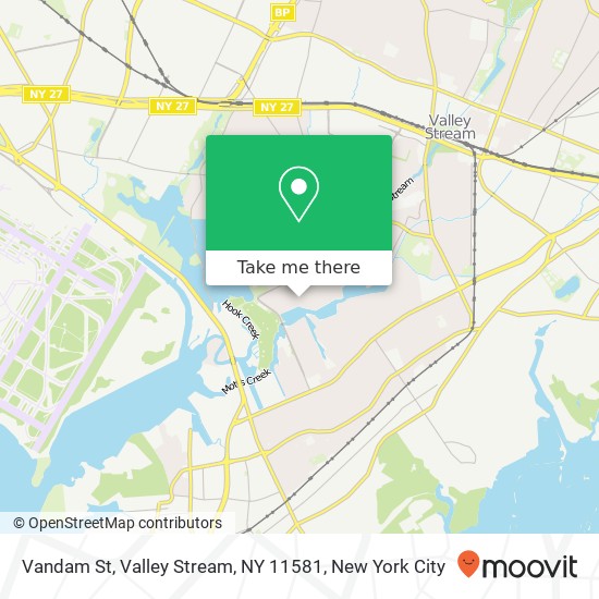 Mapa de Vandam St, Valley Stream, NY 11581