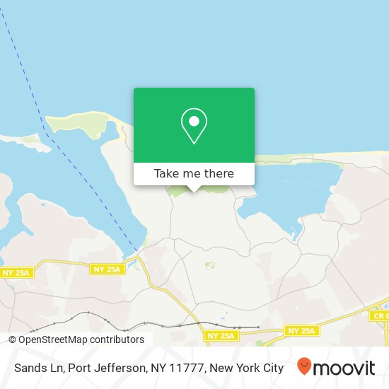 Mapa de Sands Ln, Port Jefferson, NY 11777