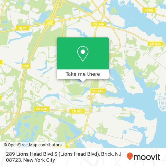 289 Lions Head Blvd S (Lions Head Blvd), Brick, NJ 08723 map