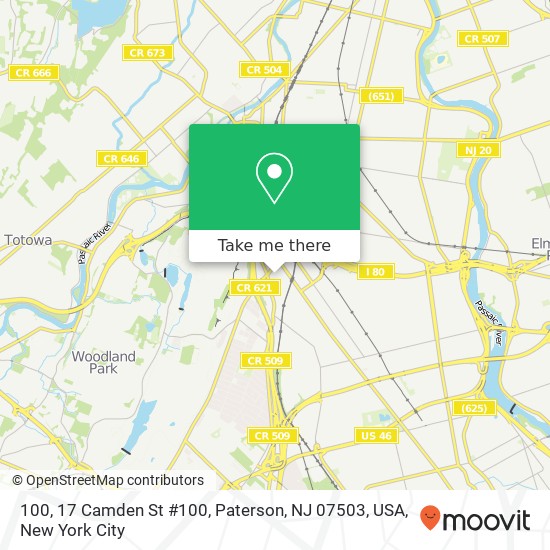 100, 17 Camden St #100, Paterson, NJ 07503, USA map