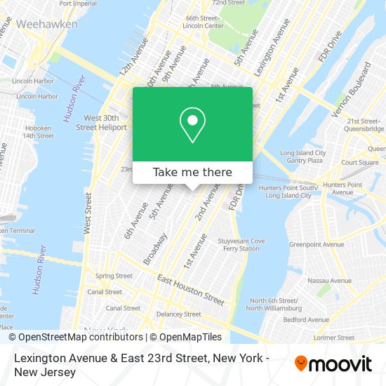 Mapa de Lexington Avenue & East 23rd Street