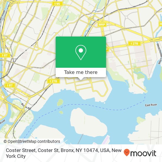 Coster Street, Coster St, Bronx, NY 10474, USA map