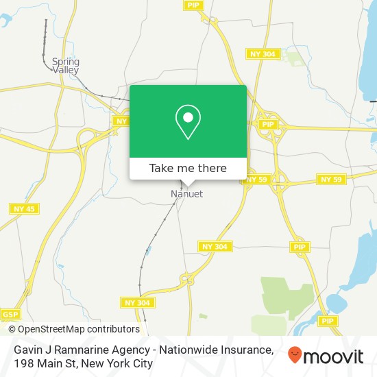 Gavin J Ramnarine Agency - Nationwide Insurance, 198 Main St map