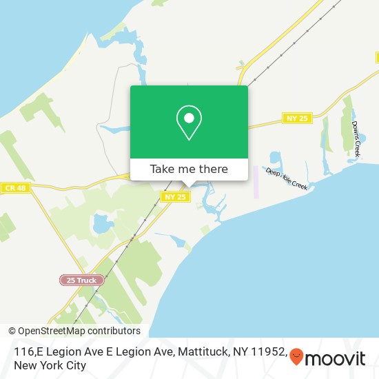 Mapa de 116,E Legion Ave E Legion Ave, Mattituck, NY 11952