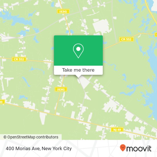 Mapa de 400 Morias Ave, Millville, NJ 08332