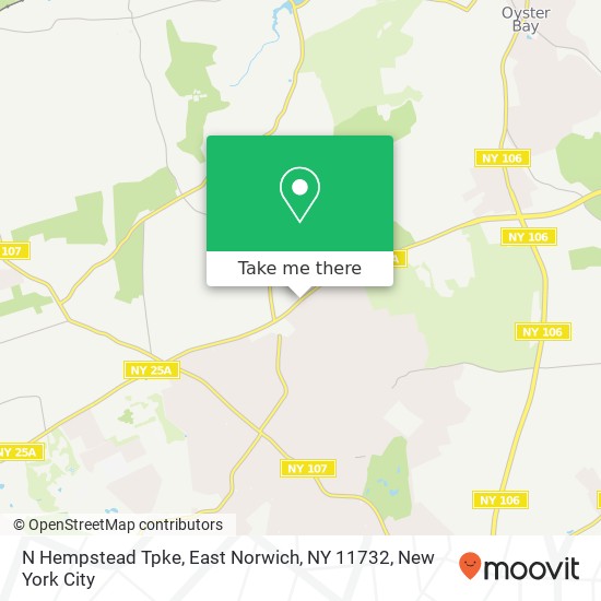 Mapa de N Hempstead Tpke, East Norwich, NY 11732