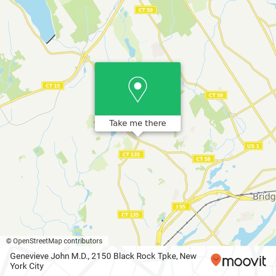 Mapa de Genevieve John M.D., 2150 Black Rock Tpke
