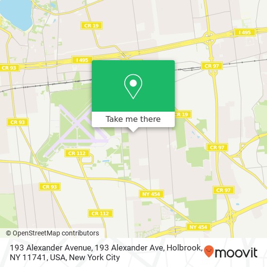 193 Alexander Avenue, 193 Alexander Ave, Holbrook, NY 11741, USA map