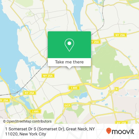 1 Somerset Dr S (Somerset Dr), Great Neck, NY 11020 map