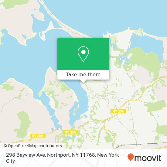 Mapa de 298 Bayview Ave, Northport, NY 11768