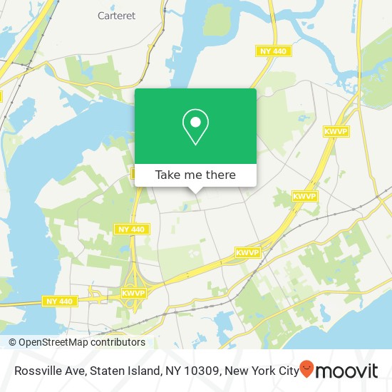 Mapa de Rossville Ave, Staten Island, NY 10309