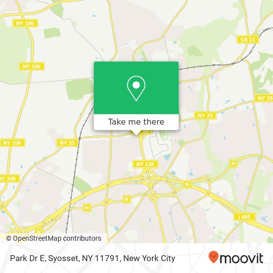 Mapa de Park Dr E, Syosset, NY 11791