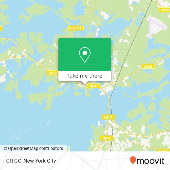 CITGO, RT-47 map