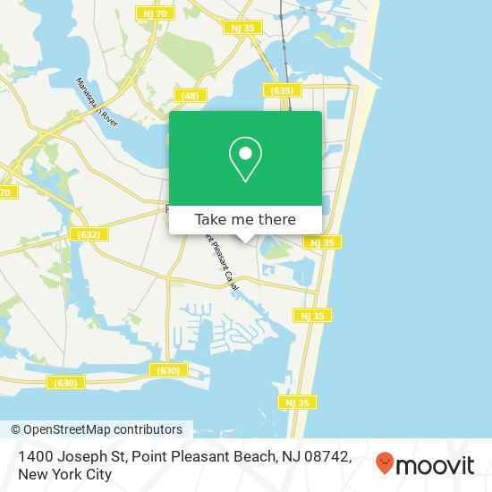 1400 Joseph St, Point Pleasant Beach, NJ 08742 map