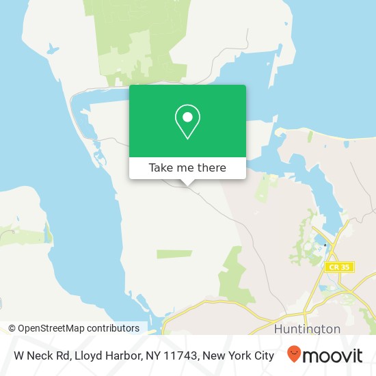 Mapa de W Neck Rd, Lloyd Harbor, NY 11743
