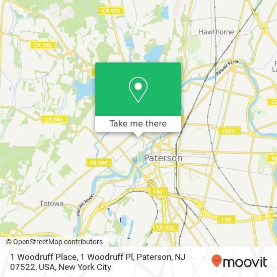 1 Woodruff Place, 1 Woodruff Pl, Paterson, NJ 07522, USA map