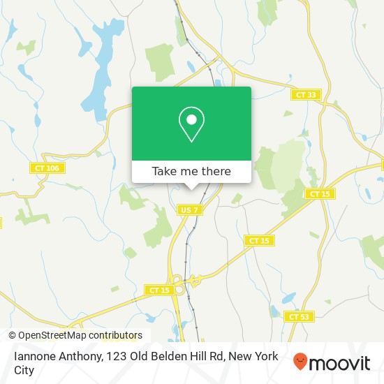 Mapa de Iannone Anthony, 123 Old Belden Hill Rd