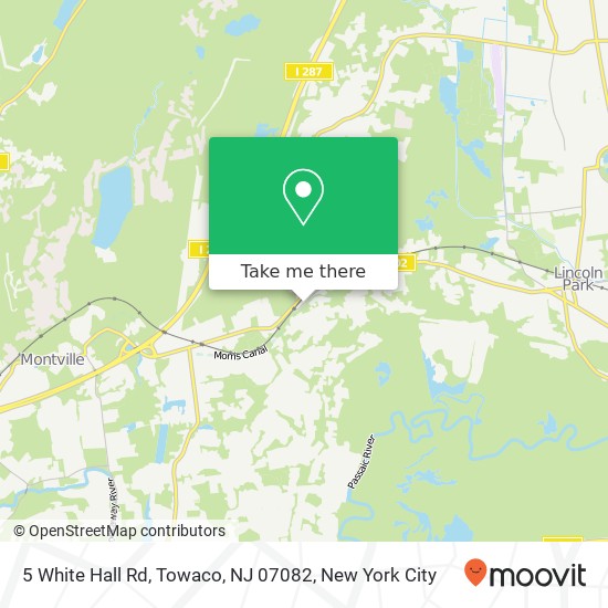 Mapa de 5 White Hall Rd, Towaco, NJ 07082