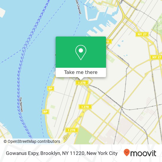 Mapa de Gowanus Expy, Brooklyn, NY 11220