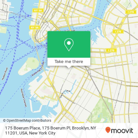 Mapa de 175 Boerum Place, 175 Boerum Pl, Brooklyn, NY 11201, USA