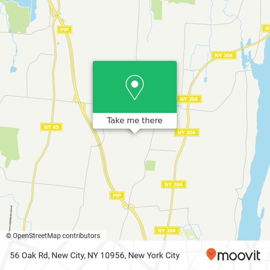 Mapa de 56 Oak Rd, New City, NY 10956